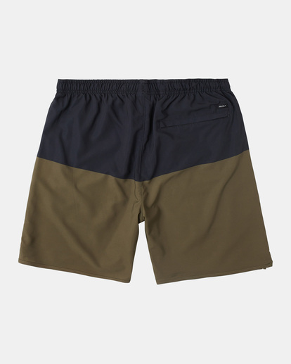 1 Yogger Stretch Elastic Waist Shorts 17" Brown V201TRYS RVCA