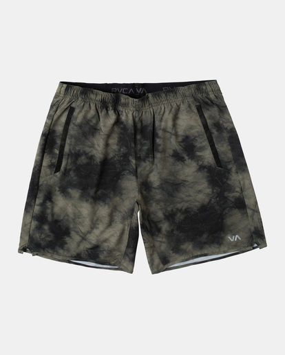 0 Yogger Stretch Elastic Waist Shorts 17" Brown V201TRYS RVCA