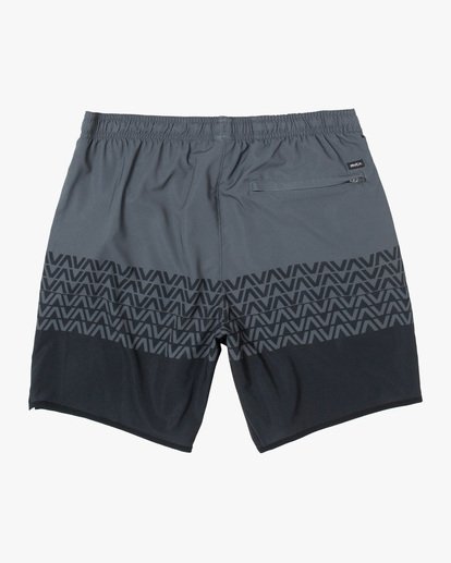 1 Yogger Stretch Elastic Waist Shorts 17" Black V201TRYS RVCA
