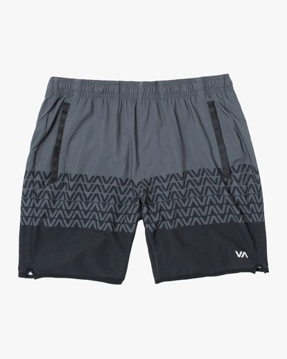 0 Yogger Stretch Elastic Waist Shorts 17" Black V201TRYS RVCA
