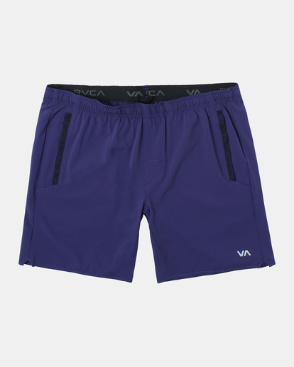 0 Yogger Stretch Elastic Waist Shorts 17" Purple V201TRYS RVCA