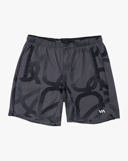 0 YOGGER STRETCH 17" SHORT(Previous Season) Grey V201TRYS RVCA