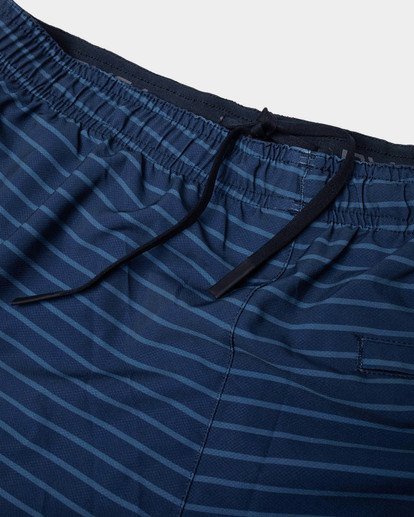 13 Yogger Stretch Elastic Waist Shorts 17" Blue V201TRYS RVCA