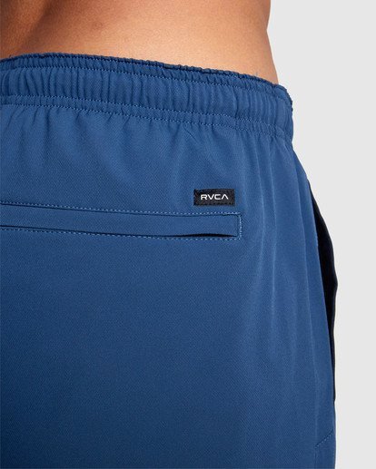10 Yogger Stretch Elastic Waist Shorts 17" Blue V201TRYS RVCA