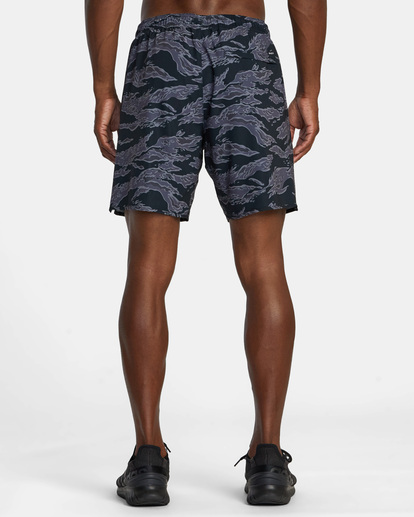 1 Yogger Stretch Elastic Waist Shorts 17" Black V201TRYS RVCA