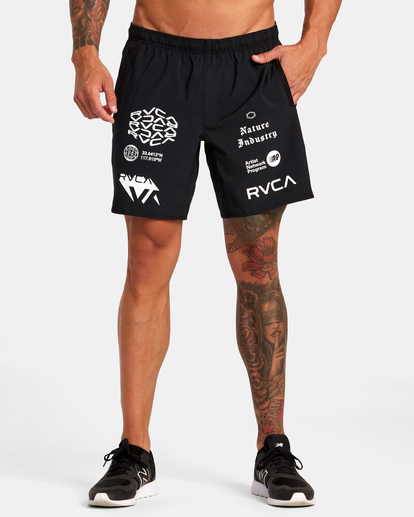 rvca nature x industry shorts