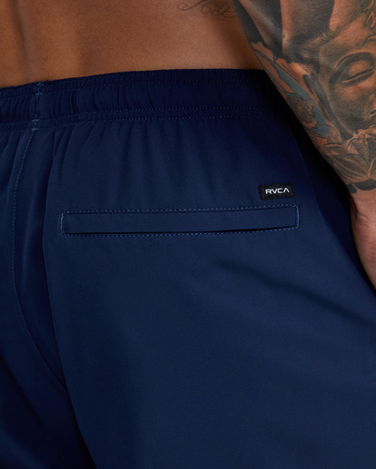 13 YOGGER STRETCH ATHLETIC SHORTS 17" Blue V201TRYS RVCA