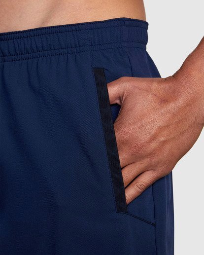 10 YOGGER STRETCH ATHLETIC SHORTS 17" Blue V201TRYS RVCA
