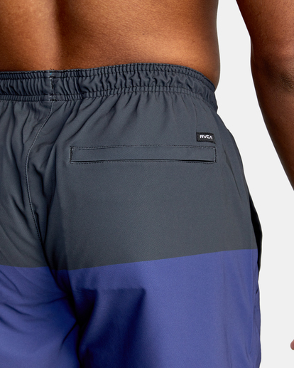 7 Yogger Stretch Elastic Waist Shorts 17" Purple V201TRYS RVCA
