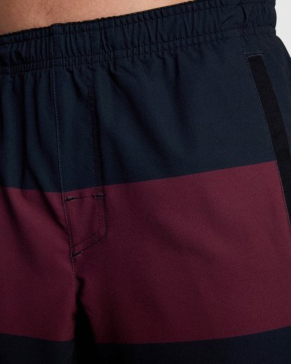 16 Yogger Stretch Elastic Waist Shorts 17" Red V201TRYS RVCA