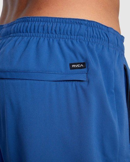 7 YOGGER STRETCH ATHLETIC SHORTS 17" Blue V201TRYS RVCA