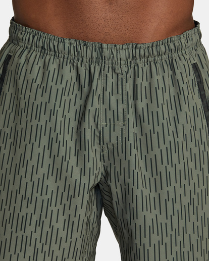 8 Yogger Stretch Elastic Waist Shorts 17" Beige V201TRYS RVCA