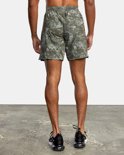 2 Yogger Stretch Elastic Waist Shorts 17" White V201TRYS RVCA