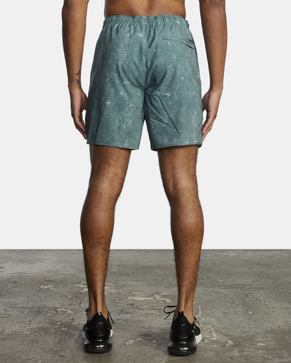 2 Yogger Stretch Elastic Waist Shorts 17" White V201TRYS RVCA