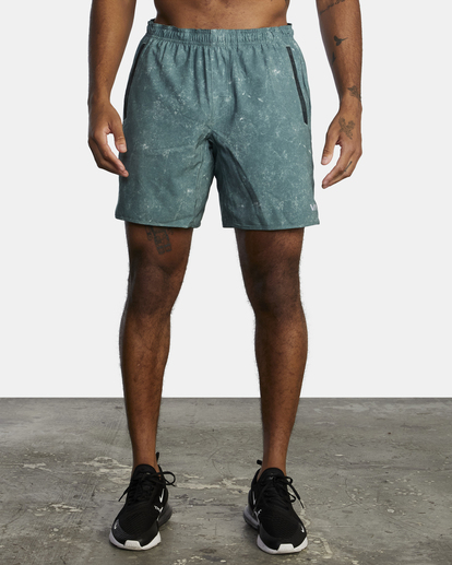 1 Yogger Stretch Elastic Waist Shorts 17" White V201TRYS RVCA
