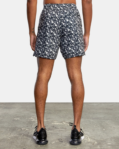 2 Yogger Stretch Elastic Waist Shorts 17" White V201TRYS RVCA