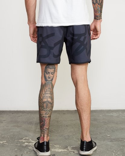2 YOGGER STRETCH 17" SHORT(Previous Season) Grey V201TRYS RVCA