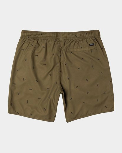 1 Yogger IV Elastic Waist Shorts 17" Brown V2091YGR RVCA