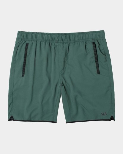 0 YOGGER IV ATHLETIC SHORTS 17" Green V2091YGR RVCA