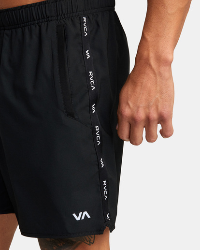 6 Yogger IV Elastic Waist Shorts 17" Grey V2091YGR RVCA