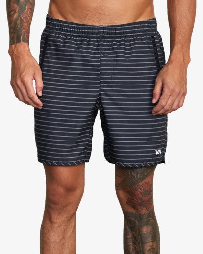 0 Yogger IV Elastic Waist Shorts 17" Black V2091YGR RVCA