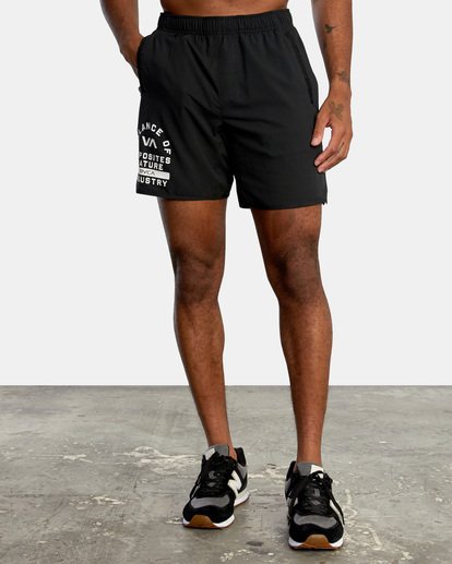 2 Yogger IV Elastic Waist Shorts 17" Multicolor V2091YGR RVCA