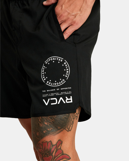 4 Yogger IV Elastic Waist Shorts 17" Black V2091YGR RVCA