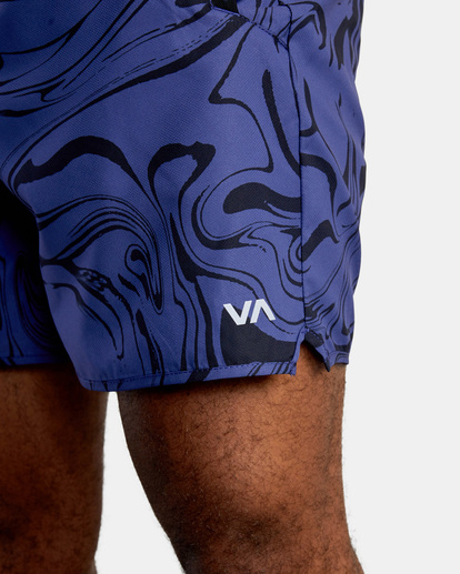 9 Yogger IV Elastic Waist Shorts 17" Blue V2091YGR RVCA