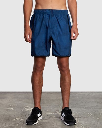 2 Yogger IV Elastic Waist Shorts 17" Blue V2091YGR RVCA