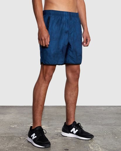 6 Yogger IV Elastic Waist Shorts 17" Blue V2091YGR RVCA