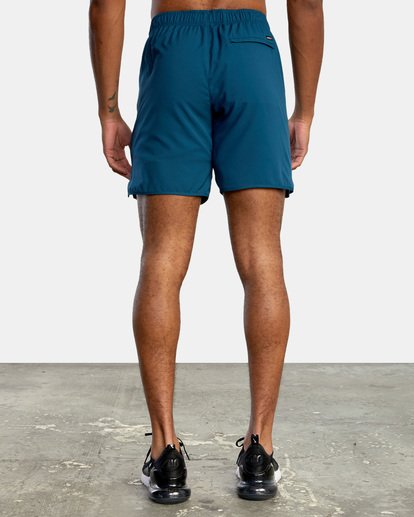 3 Yogger IV Elastic Waist Shorts 17" Blue V2091YGR RVCA