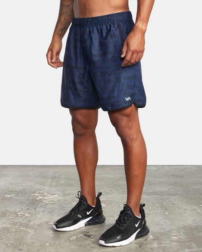 5 Yogger IV Elastic Waist Shorts 17" Blue V2091YGR RVCA