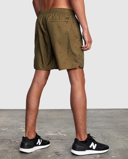 6 Yogger IV Elastic Waist Shorts 17" Brown V2091YGR RVCA