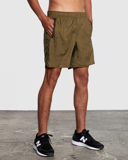 7 Yogger IV Elastic Waist Shorts 17" Brown V2091YGR RVCA