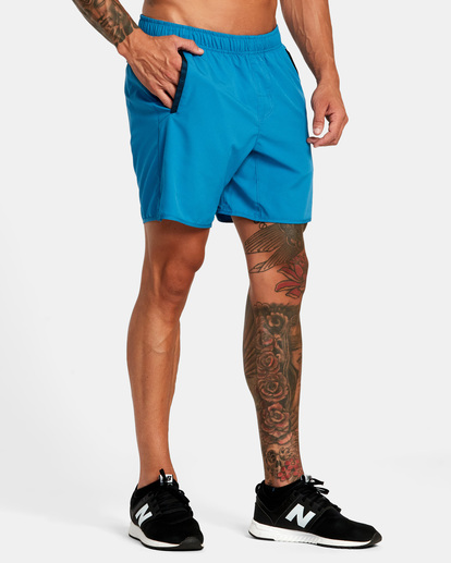 7 Yogger IV Elastic Waist Shorts 17" Blue V2091YGR RVCA