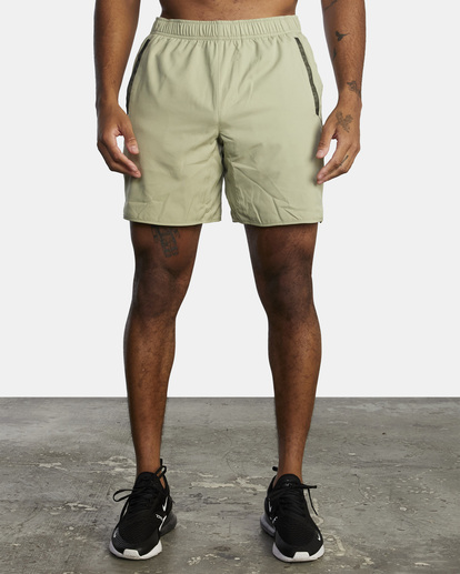 1 Yogger IV Elastic Waist Shorts 17" Green V2091YGR RVCA