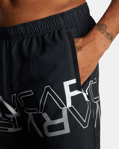 6 Yogger IV Elastic Waist Shorts 17" Black V2091YGR RVCA