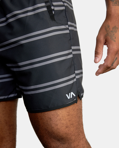 4 Yogger IV Elastic Waist Shorts 17" Black V2091YGR RVCA