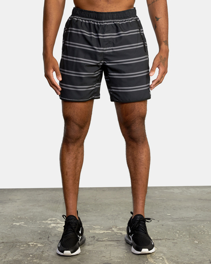 2 Yogger IV Elastic Waist Shorts 17" Black V2091YGR RVCA