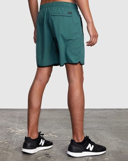 6 YOGGER IV ATHLETIC SHORTS 17" Green V2091YGR RVCA