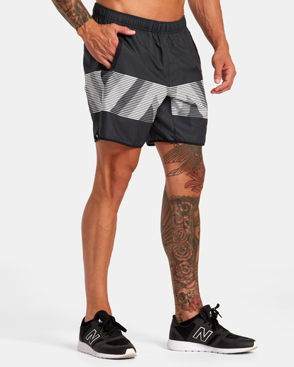 6 Yogger IV Elastic Waist Shorts 17" White V2091YGR RVCA