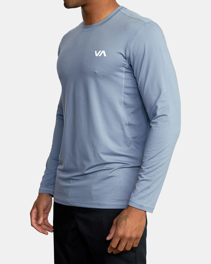 4 Sport Vent Long Sleeve Tee Blue V9011RSV RVCA