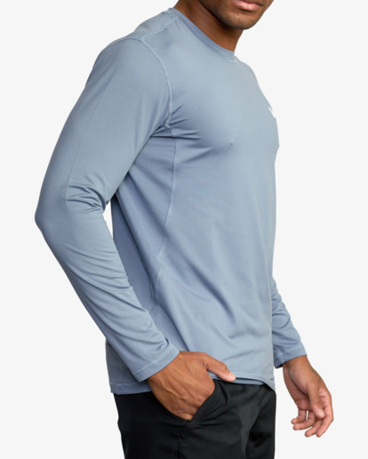 6 Sport Vent Long Sleeve Tee Blue V9011RSV RVCA