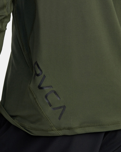 6 Sport Vent Long Sleeve Tee Brown V9011RSV RVCA