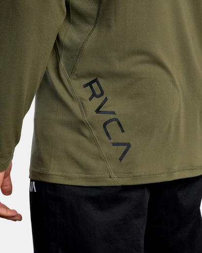 8 Sport Vent Long Sleeve Tee Green V9011RSV RVCA