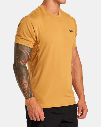 6 Sport Vent Performance Tee Brown V9021RSV RVCA