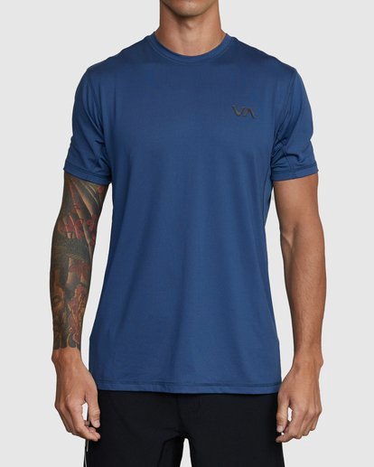 0 Sport Vent Performance Tee Blue V9021RSV RVCA