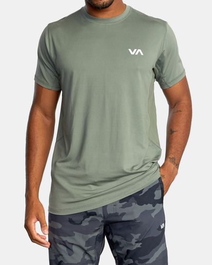 0 Sport Vent Performance Tee Green V9021RSV RVCA