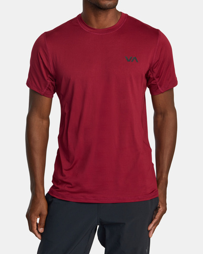 0 Sport Vent Performance Tee Red V9021RSV RVCA