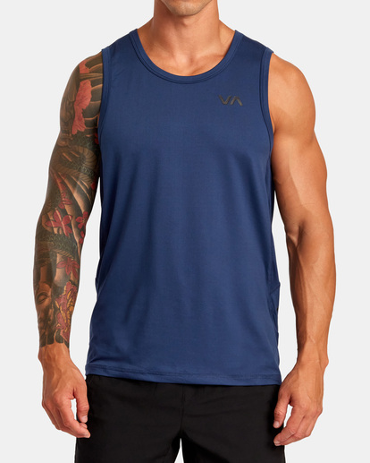 1 Sport Vent Tank Top Blue V9031RST RVCA